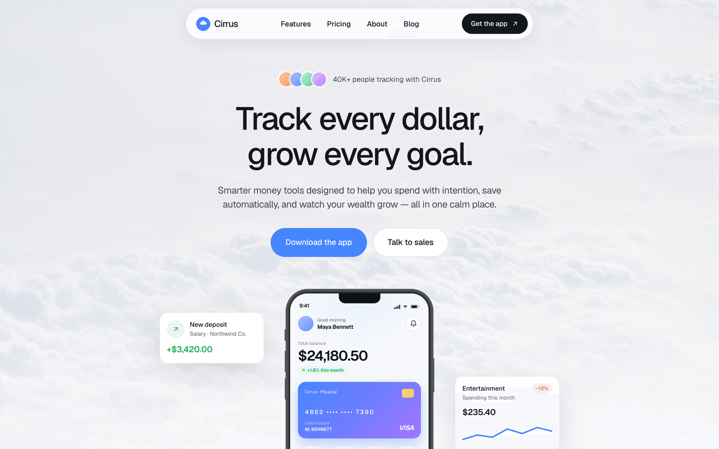 Cirrus theme preview