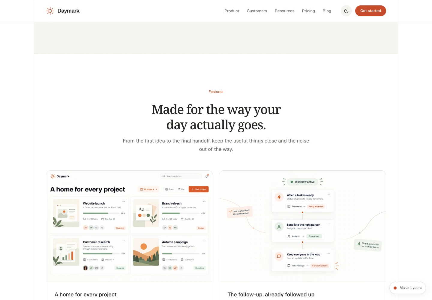 Daymark - Distinct product visuals