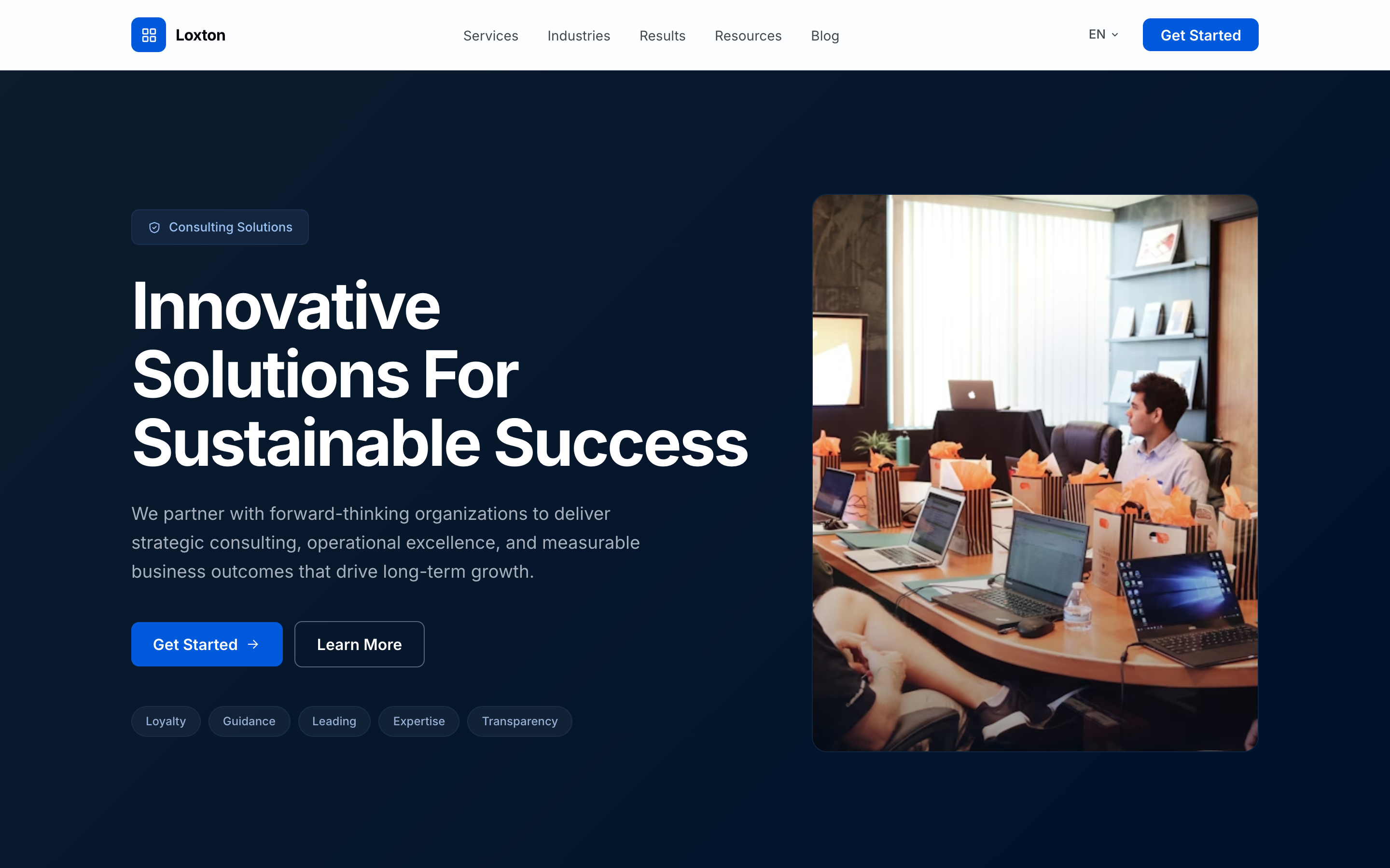 Enterprise - Homepage hero