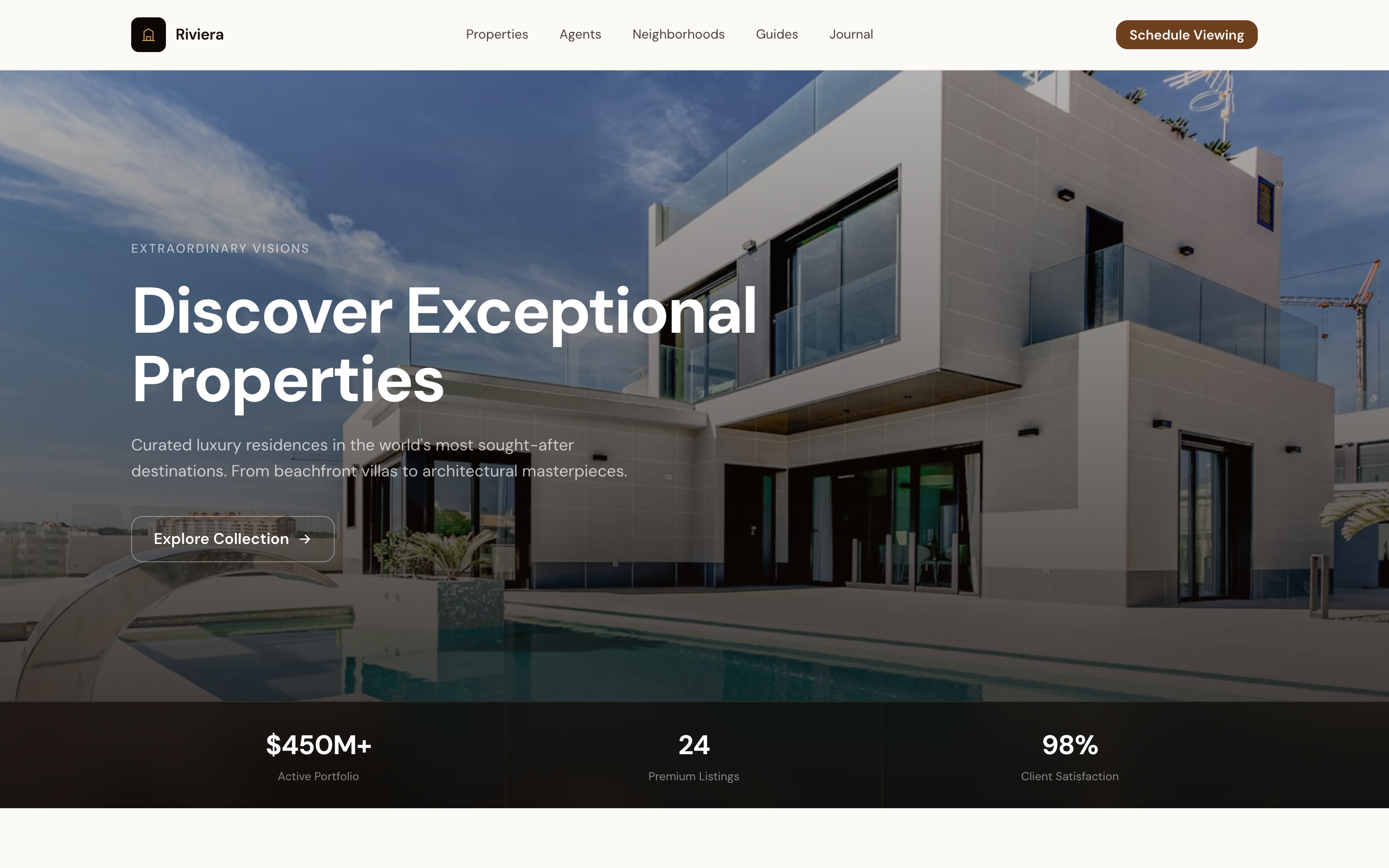 Estate - Homepage hero