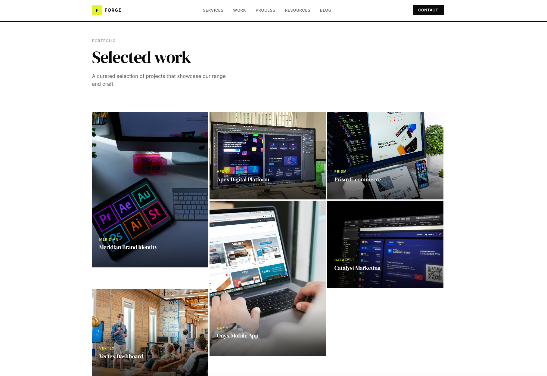 Forge - Work case studies