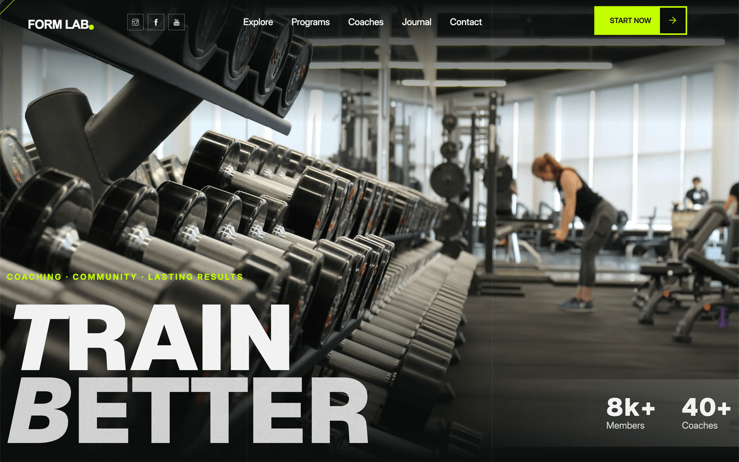 Form Lab - Homepage hero