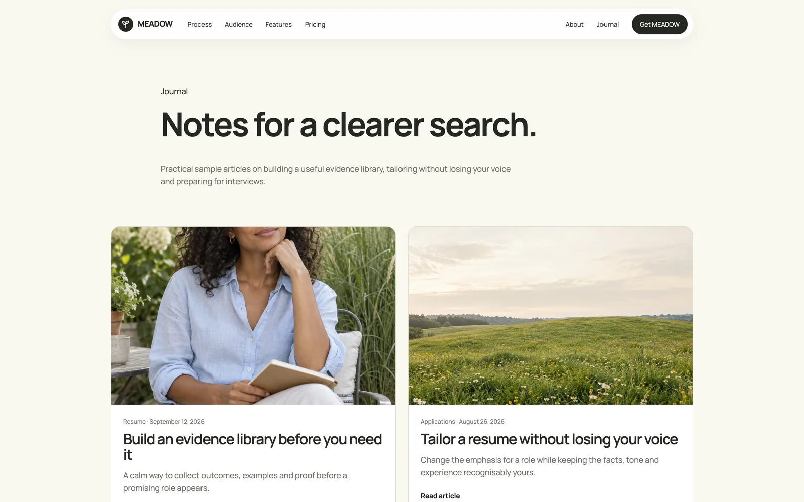 Meadow - Journal
