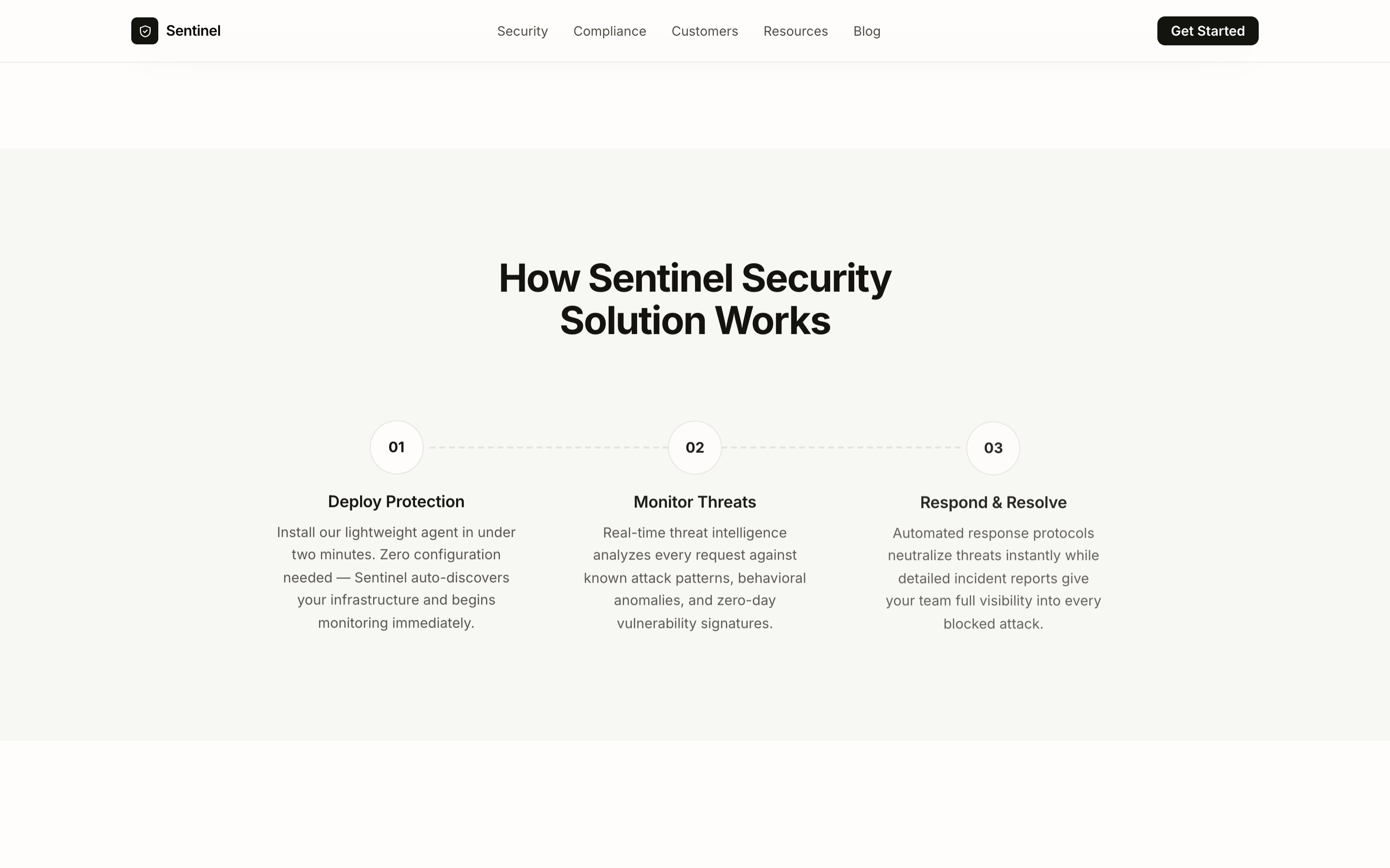 Shield - Mid-page sections