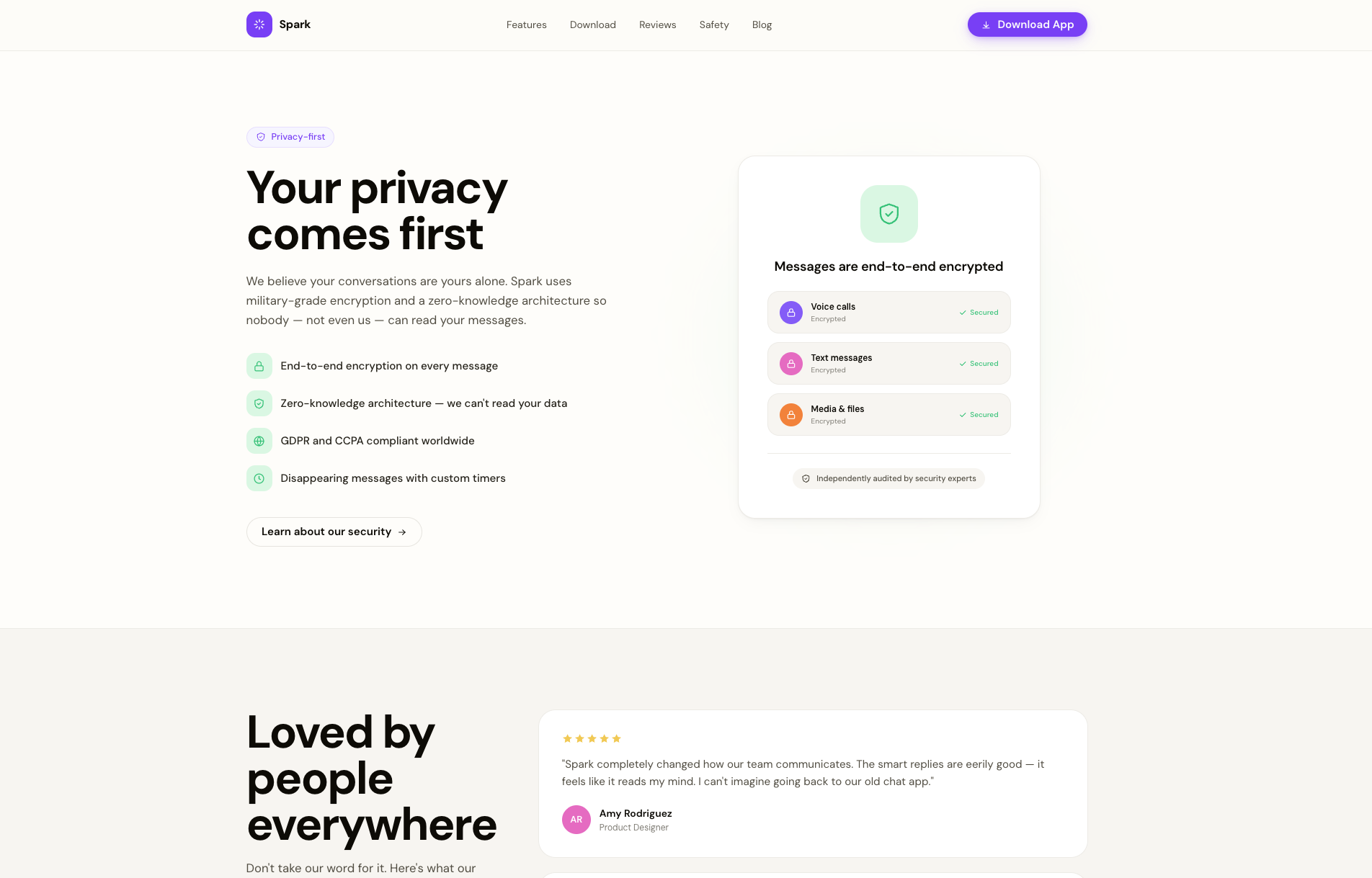 Spark - Mid-page sections