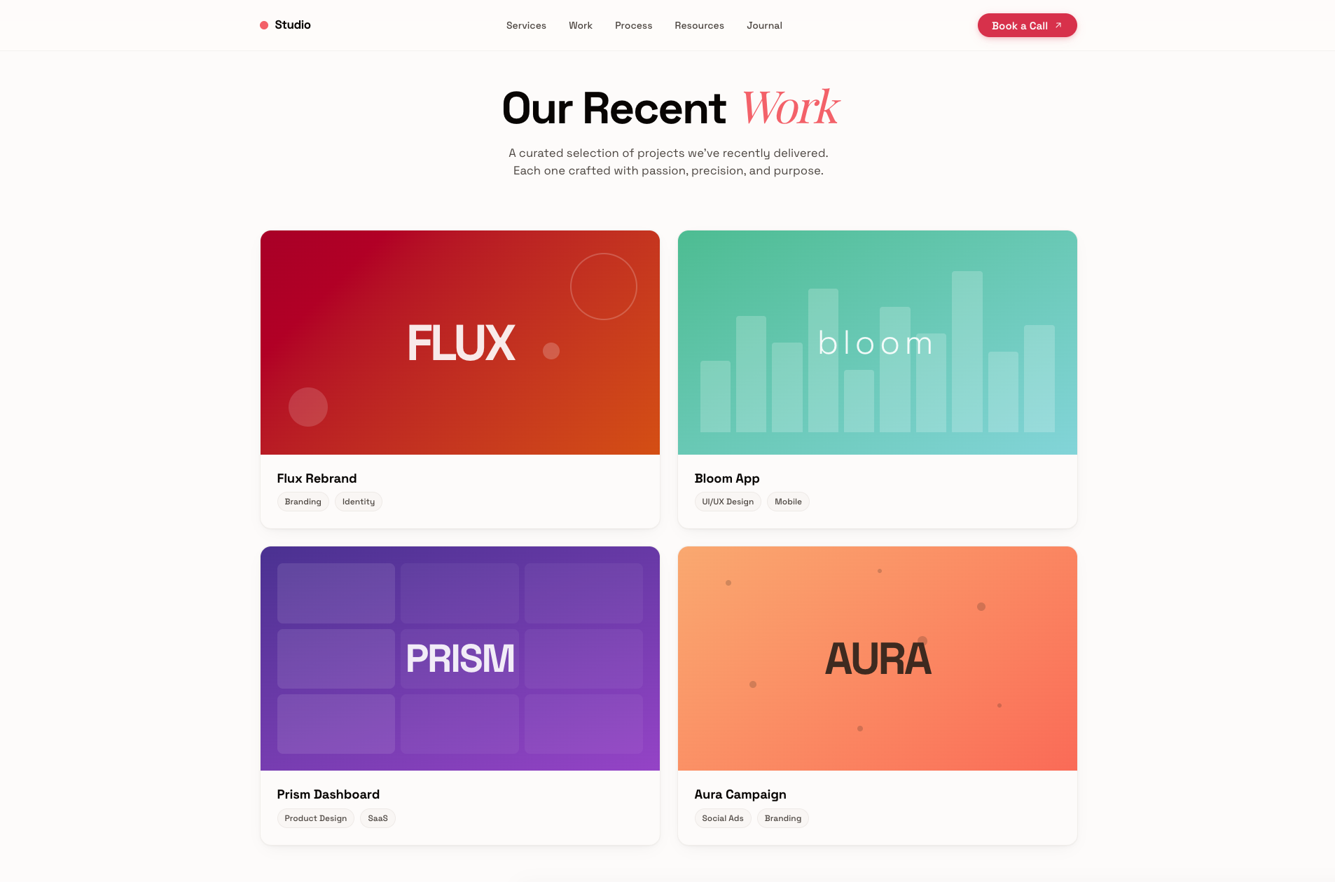 Studio - Work case studies