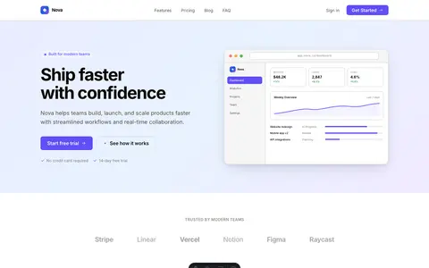 Nova theme preview